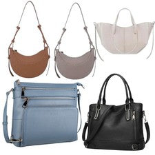Bolsos de mano para mujer con cremalleras y compartimentos diferentes diseños, colores y tallas