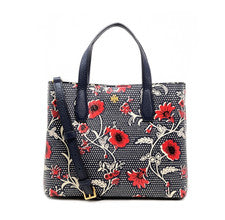 Bolso de Mano Pequeño Estampado Blake para Mujer TORY BURCH Azul Marino Rojo 139347