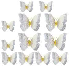 12 Piezas Mariposas Colgante Decoración Hogar Adorno Mariposas Pared Estatua