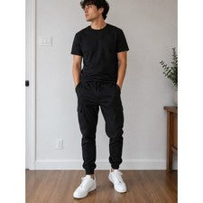 Pantalones de chándal Forever 21 para hombre pequeños negros deportivos informales ropa de calle nuevos con etiquetas
