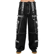 Pantalones de mezclilla góticos apocalípticos punk emo/pantalones cibernéticos góticos Crazy Piper de EE. UU.