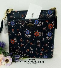 🌟🌷 Bolso Bandolera COACH Kitt Floral Flor Silvestre Medianoche Nuevo con Etiquetas *auténtico*🌟🌷
