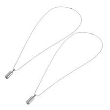 Collar de metal para mujer 6 piezas, collar botella de perfume pequeño con rellenable