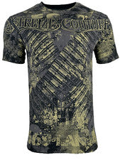 Camiseta bandolera negra Xtreme Couture By Affliction para hombre S-4XL