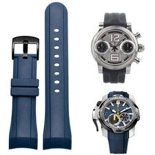 Correa de reloj de silicona de 24 mm para pulsera de carreras Reef Tiger RT Greenham Graham