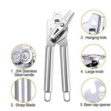 Cooking Tools Abridor de latas multiusos Abrelatas compacto Fácil de limpiar Des