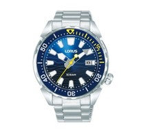 Reloj Lorus Para Hombre De Acero Inoxidable Con Esfera Azul RH947RX9