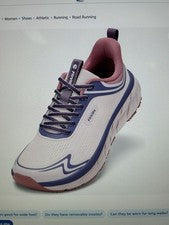 Zapatillas FitVille para mujer 10,5 W FlowCore V6 antideslizantes, para pies hinchados y dolor en el talón