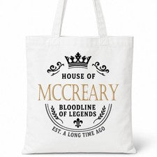 Bolso de Mano de Algodón Casa del Apellido MCCREARY Idea de Regalo