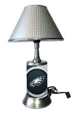 Lámpara Philadelphia Eagles NFL Lámpara de mesa con pantalla Luz de escritorio Decoración de habitación