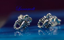 Pendientes Escorpio Plata 925