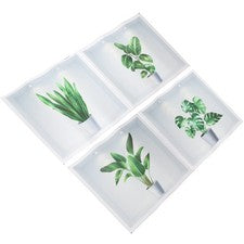 4 piezas calcomanías decorativas de pared de fondo para el hogar calcomanías falsas para ventanas