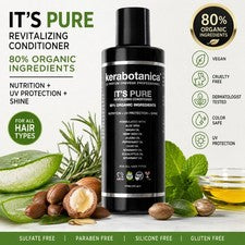 Acondicionador de aceite de argán vegano sin sulfatos cuidado hidratante del cabello 6 oz