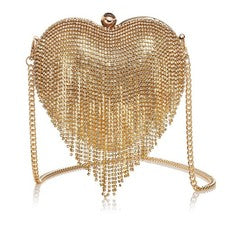 Bandolera Aqua Heart Crystal