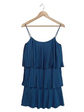 Vestido de verano mujer MNG vestido de tirantes azul talla 36 poliéster look de fiesta