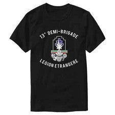 Camiseta Demi-Brigada Legión Extranjera Francesa 13e DBLE 100% Algodón Cuello en O Verano Sh