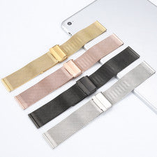 Correa de reloj milanesa de acero inoxidable de alta calidad correa de malla metálica pulsera 8-24 mm