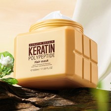 Mascarilla acondicionadora profunda de polipéptido de queratina de 500 ml acondicionador para el cuidado del cabello 1 p