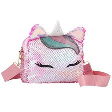 1 Pieza Bandolera Ajustable Multicolor Reutilizable Lentejuelas Cartera Mensajero