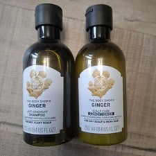 Juego de champú y acondicionador de jengibre The Body Shop 250 ml cuidado vegano del cuero cabelludo