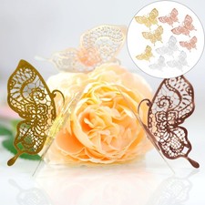 Calcomanía de pared creativa 3D para decoración de pared de mariposas 36 un.