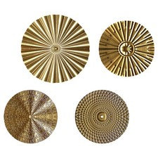 4 piezas colgantes de pared decorativos discos de metal para habitación accesorios para el hogar