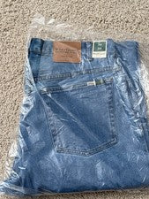Pantalones de mezclilla Wear Guard para hombre de pierna recta 36 x 34 azules estilo 217 nuevos