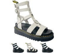 Sandalias de gladiador de verano cómodas acolchadas con doble correa en el tobillo para mujer