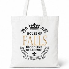 Bolso de Mano de Algodón FALLS House Of Surname Idea de Regalo