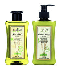 2 x Champú/Acondicionador Natural MELICA ORGANIC KERATIN VOLUME BIO DUO SET CUIDADO