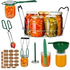 Elevador de tarros de silicona antideslizante y juego de utensilios de cocina multifuncionales para tarros