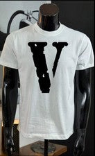 Camiseta en V Vibrante Top Ropa Suave Elegante Moda Italiana en Blanco y Negro