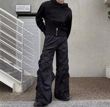 Lo último Para hombres Moda Pantalones Sueltos con Volantes Juveniles Informales Punk Gótico Pantalones Fiesta