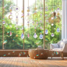 Kit completo hágalo usted mismo Suncatcher - 200 piezas cuentas de cristal para impresionante decoración del hogar