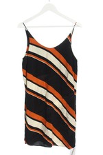 Vestido de tirantes Topshop mini viscosa rayas casual negro talla 38