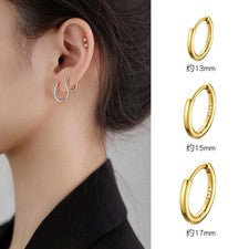 Pendientes Mujer Plata 925 Diseño Criollo 13 - 15 - 17mm Seleccionar
