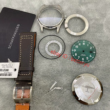 Hágalo usted mismo para I W C Mark 20 40MM 2824 2892 caja de reloj de titanio + esfera + manecillas + correa