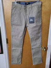 Chinos clásicos marrones Clsc chupa para chupar estilo 32x32 CLSF3201, algodón/spandex nuevos con etiquetas