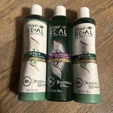 COMBO-Reparación X3 Dove RE+AL Cuidado Bio-Mimético + Acondicionador Revoumize 10oz EA