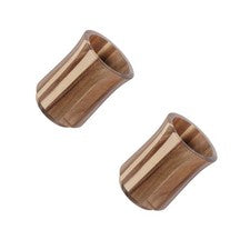 Soporte para utensilios de madera 2 piezas: vajilla giratoria para utensilios de cocina 360 ° - 5,7 x 4,3 pulgadas