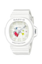 Reloj para mujer CASIO Baby-G PLAYFUL HEARTS BGA-10-7AJF blanco importación d...