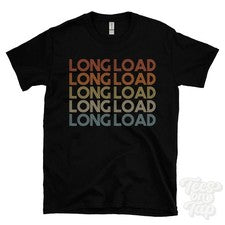 CAMISETA LARGA CARGA ESTILO RETRO REPETIDA Hombre y Mujer Reino Unido Lugar Nombre Regalo