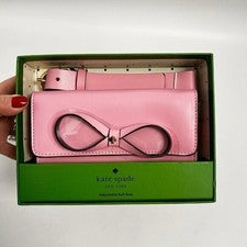 Bolso Cinturón Kate Spade Arco Cuero Rosa Logo Para Mujer S/M Nuevo en Caja Precio de venta sugerido por el fabricante $