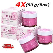 4x Wanthai Rose Phyto Placenta Crema Facial Nutritiva Cuidado de la Piel Firme Suave Absorbente