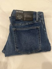 Pantalones de mezclilla ajustados NYC Wooster en blanco para hombre nuevos con etiquetas, 30 W X 32 L, estilo $98 41HM14