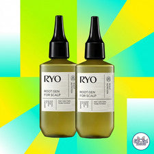 Ryo Root: Gen Scalp Essence 80 ml*2ea cuidado de la pérdida del cabello tónico enfriamiento K-Beauty