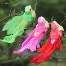 6 Piezas Decorativas Pájaros Simulación Decoración Colgante Adorno Falso Hogar