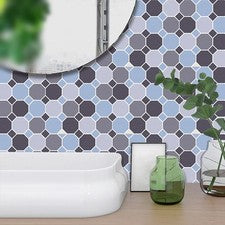 Juego de 6 pegatinas de pared impermeables hágalo usted mismo para cocina baño decoración del hogar PVC