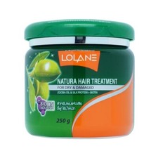 Lolane Natura para el cuidado del cabello seco y dañado con jojoba + biotina 250 g