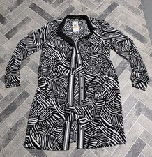 Nuevo VESTIDO BLANCO NEGRO Michael Kors Para Mujer Talla PEQUEÑO Satén Cóctel Fiesta